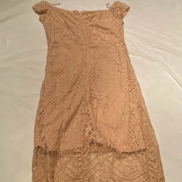 Love, Fire off the shoulder blush dress - Picture 8 of 8